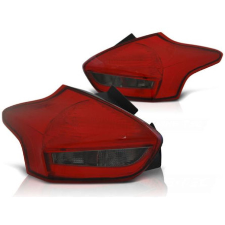 LAMPY DIODOWE FORD FOCUS 3 15- RED SMOKE HB LED