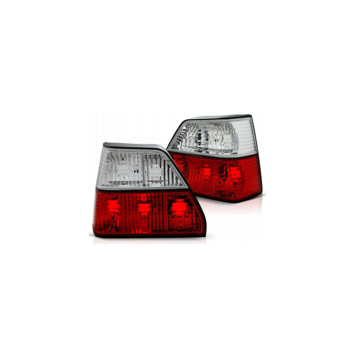 LAMPY TYLNE VW GOLF 2 08.83-08.91 RED WHITE