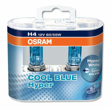 OSRAM COOL BLUE HYPER H4 12V 60/55W 2SZT.
