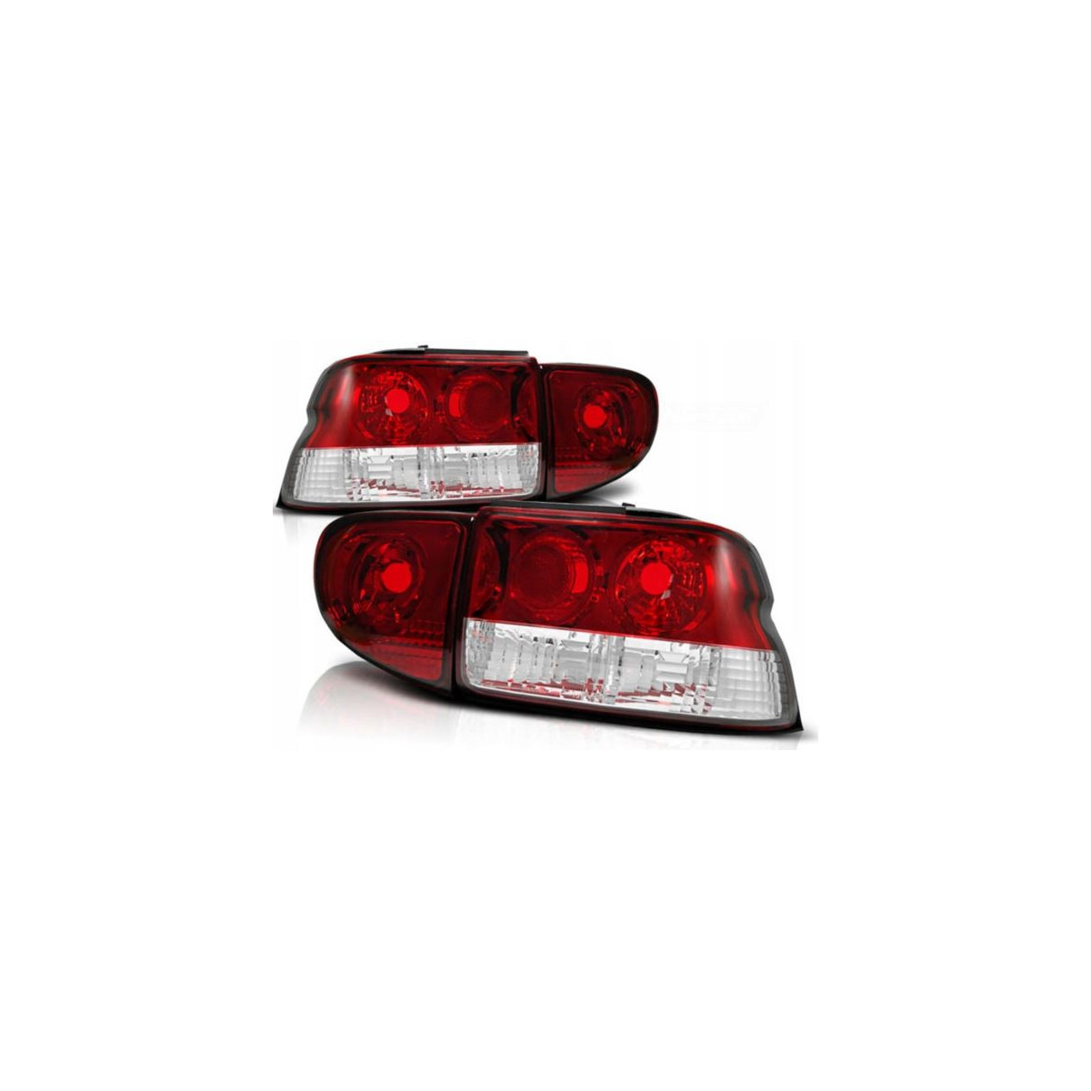 LAMPY TYLNE FORD ESCORT MK6/7 RED/CRYS.