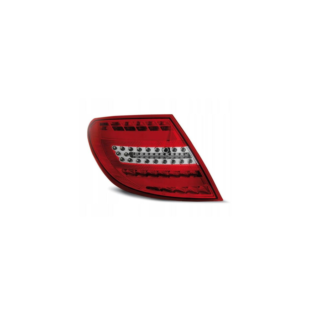 LAMPY TYLNE LED MERCEDES W204 07-10 RED WHITE