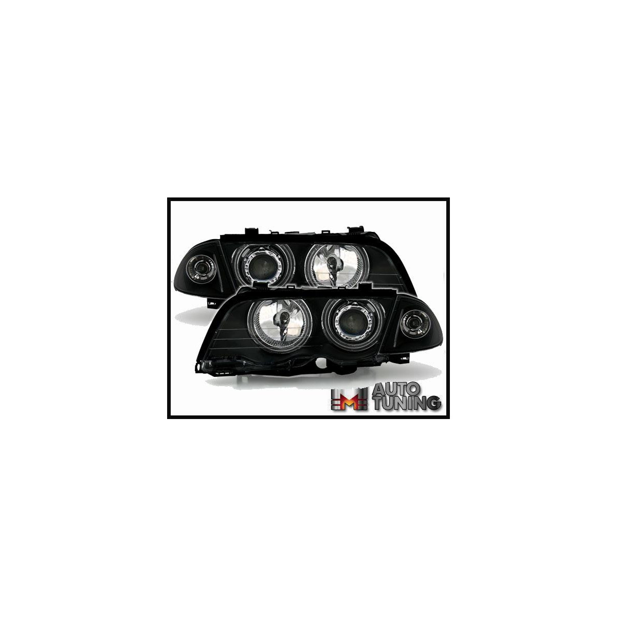 LAMPY PRZEDNIE BMW E46 05.98-08.01 S/T BLACK CCFL