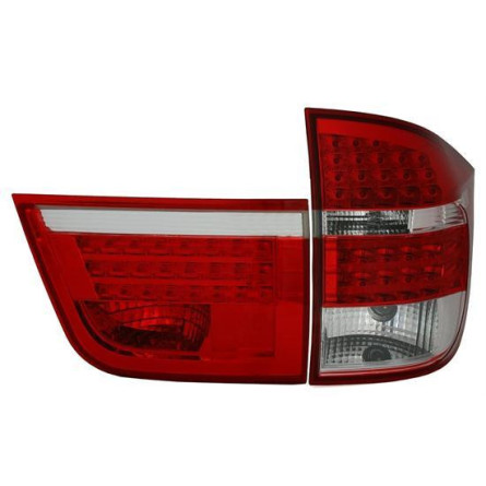 LAMPY TYLNE LED BMW E70 X5 07- LED RED/WHITE