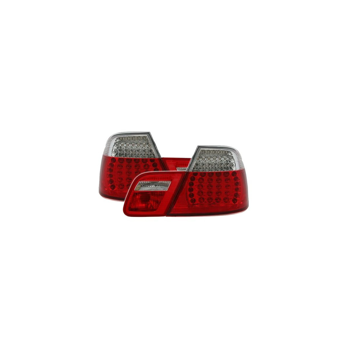 LAMPY TYLNE LED BMW E46 COUPE 4/03- RED WHITE
