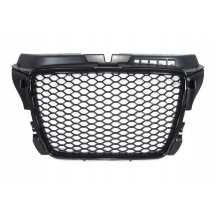 GRILL AUDI A3 08-12 RS LOOK  GLOSSY BLACK