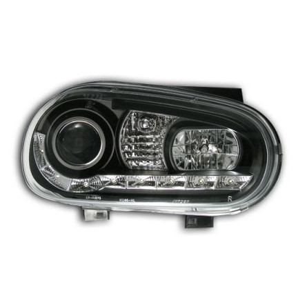 LAMPY DAYLINE VW GOLF 4 98-04 BLACK