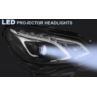 LAMPY MERCEDES W212 13-16 BLACK LED DRL