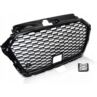 GRILL AUDI A3 8V 17- RS3 STYLE GLOSSY BLACK