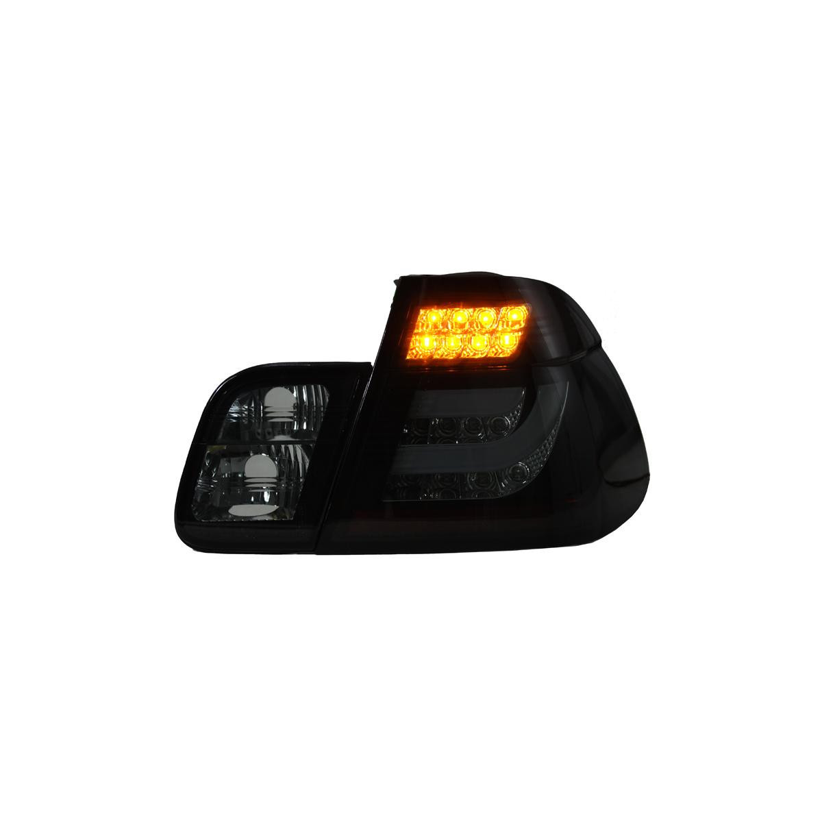 LAMPY TYLNE LED LIGHTBAR BMW E46 91-98 SMOKE