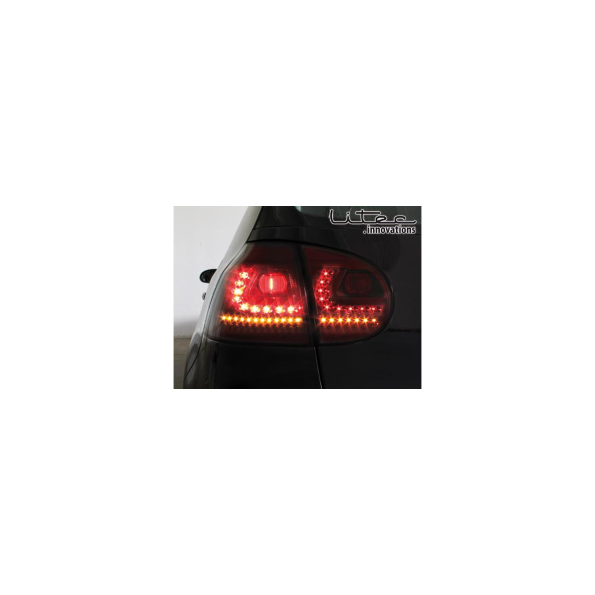 LAMPY TYLNE LED VW GOLF V 03-09 RED/SMOKE