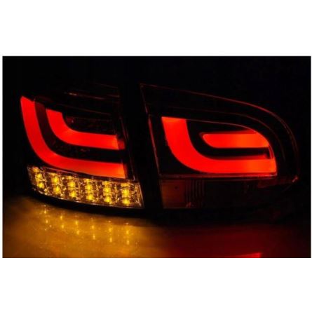 LAMPY DIODOWE VW GOLF VI 6 08-12 RED SMOKE LED BAR