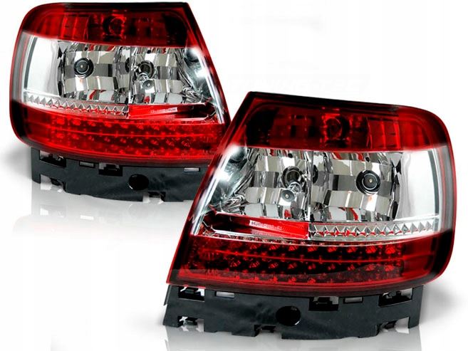 LAMPY TYLNE LED AUDI A4 94-00 RED WHITE
