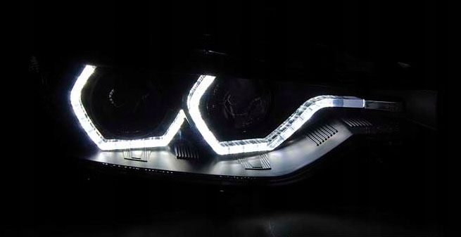 LAMPY BMW F30 F31 11-15 LED BLACK DRL XENON AFS