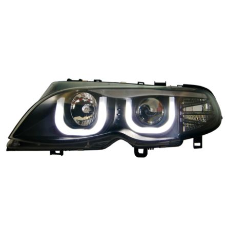 LAMPY PRZEDNIE BMW E46 01-05 BLACK 3D