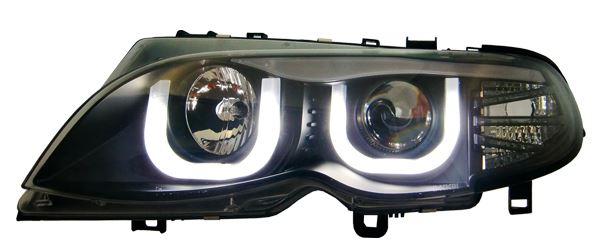 LAMPY PRZEDNIE BMW E46 01-05 BLACK 3D