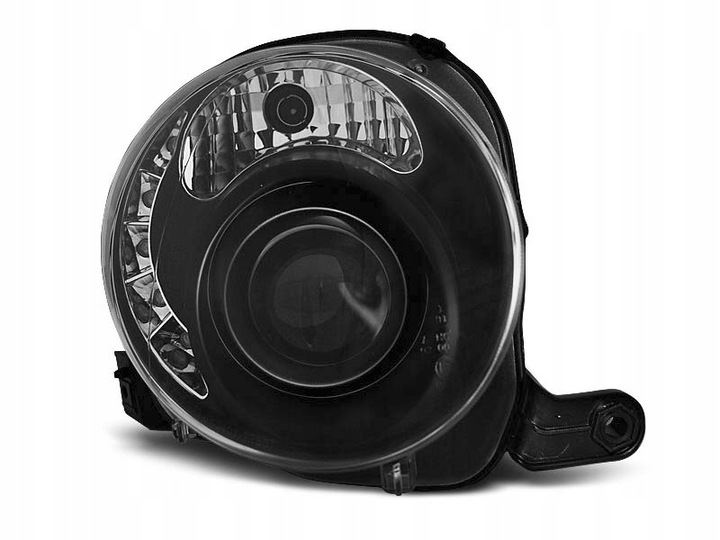 LAMPY FIAT 500 07- BLACK LED
