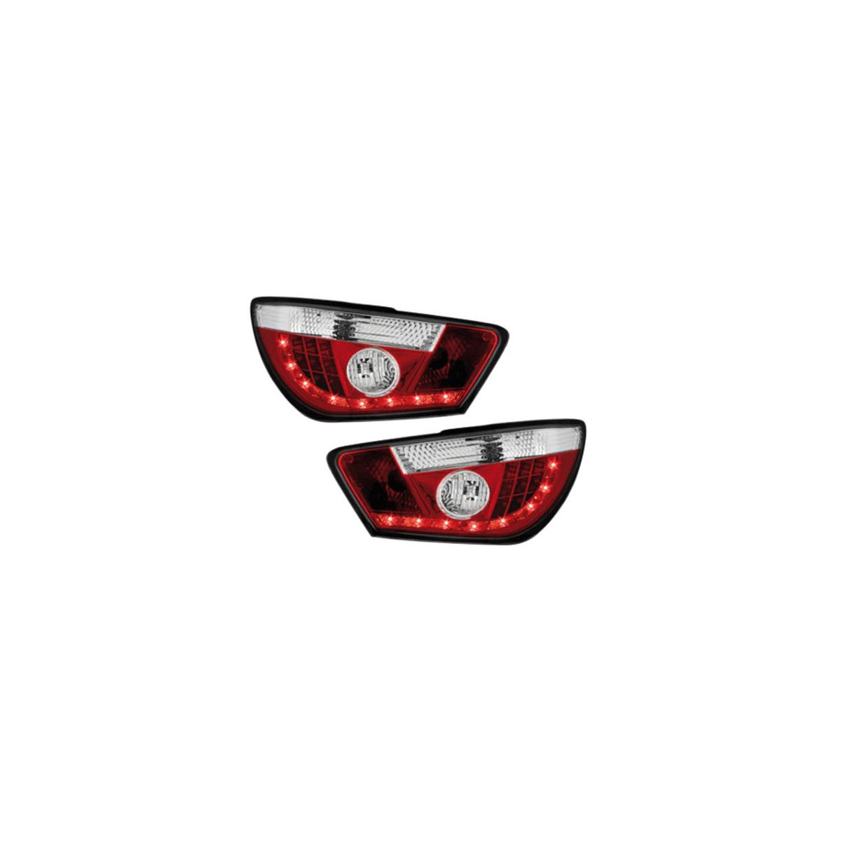 LAMPY TYLNE LED SEAT IBIZA 6J 04.08- RED WHITE 3D