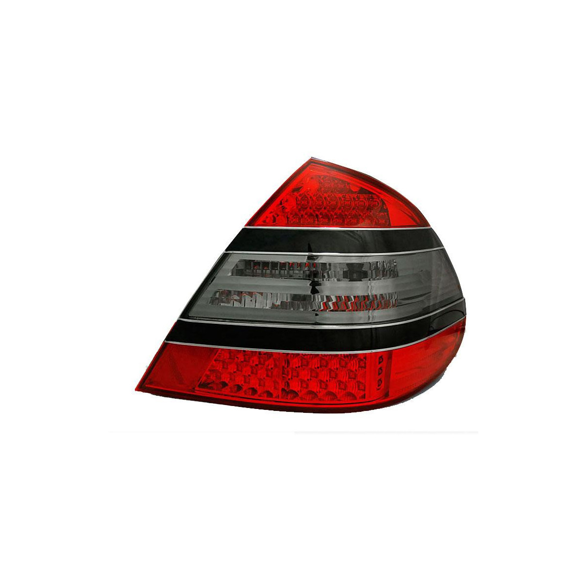 LAMPY TYLNE MERCEDES W211 02-06 RED SMOKE BLACK