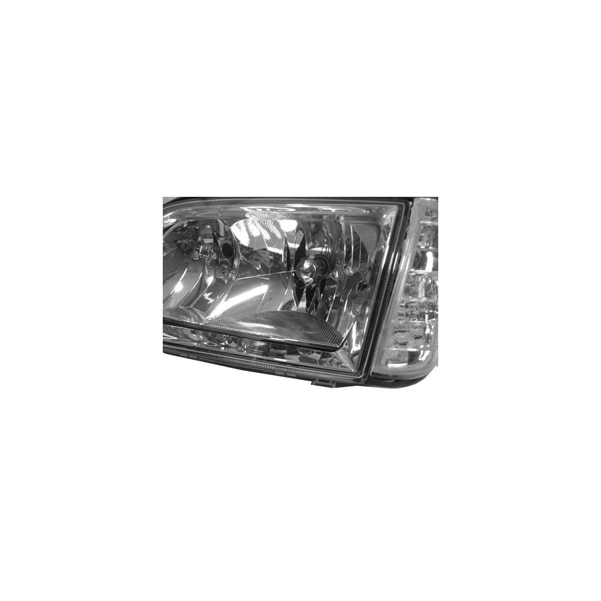 LAMPY PRZEDNIE MERCEDES W140 S-KLASA 03.91-10.98 CHROME
