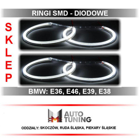 RINGI SMD ANGEL EYES BMW E46 HALOGEN TYPE