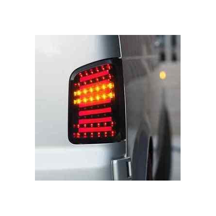 LAMPY TYLNE LED VW T5 03-09, 10- BLACK/SMOKE