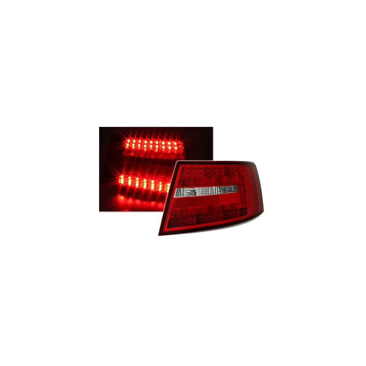LAMPY TYLNE LED AUDI A6 LIM 7PIN 04-08 LIM. RED WH