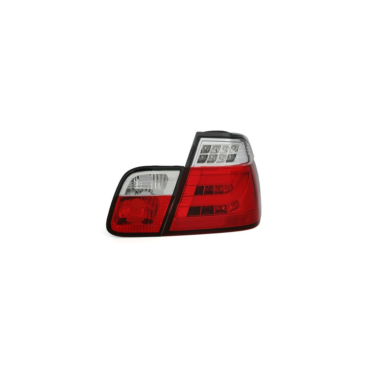 LAMPY TYLNE LED BMW E46 01-05 SEDAN RED WHITE