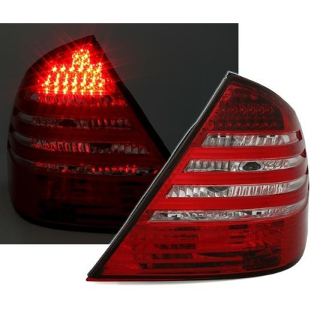 LAMPY TYLNE LED MERCEDES W211 02-06 RED WHITE