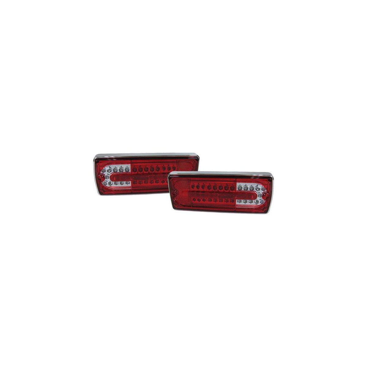 LAMPY TYLNE LED MERCEDES W463 RED WHITE