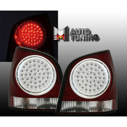 LAMPY TYLNE VW POLO 9N 10/01-3/09 RED LED