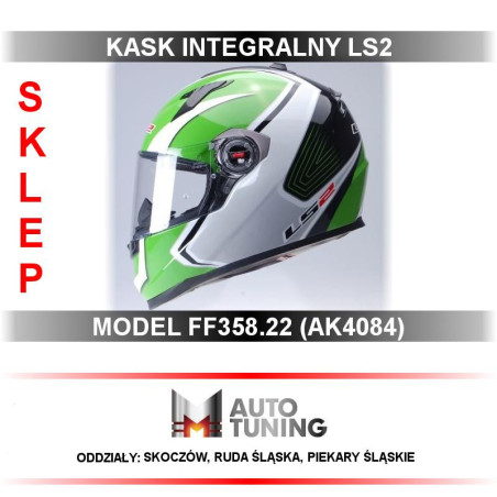 KASK LS2 CORSA WHITE GREEN FF358.22 / R. M