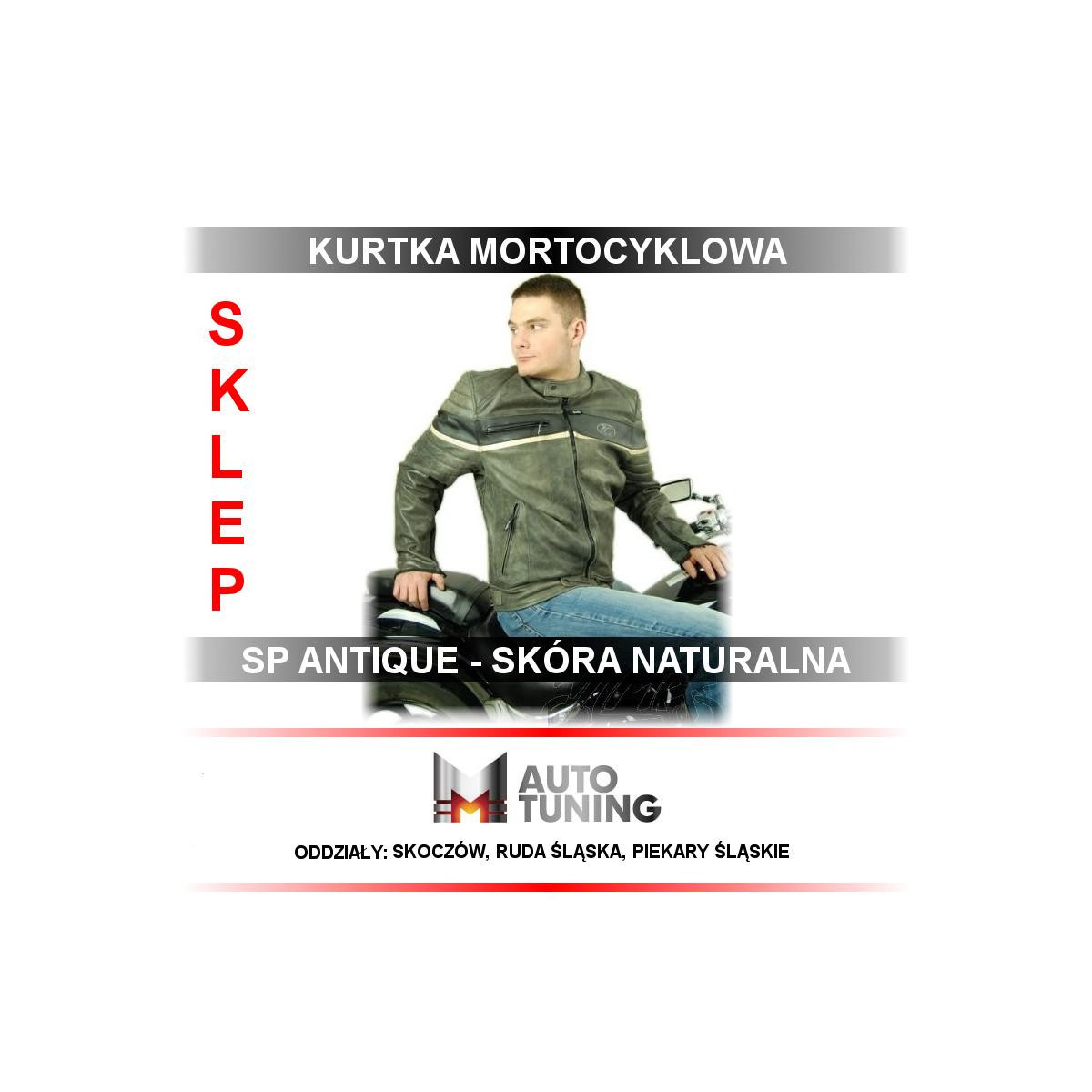 KURTKA SP ANTIQUE SKÓRA MOTOCYKLOWA / R. L