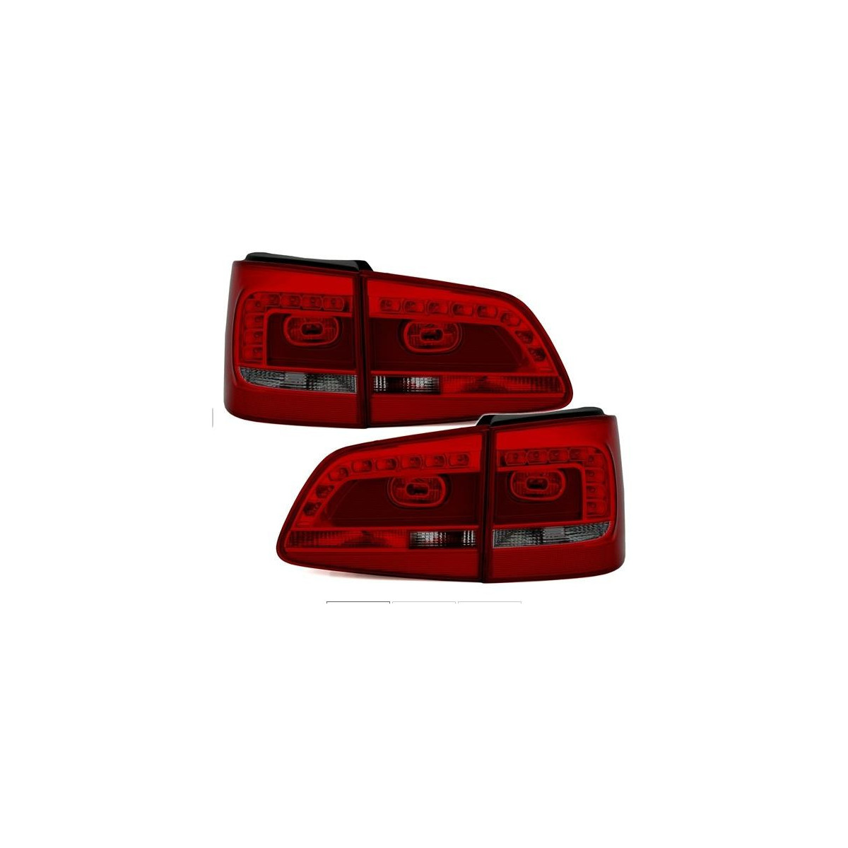 LAMPY LED VW TOURAN 2 FACELIFT GP2 8/10- RED SMOK