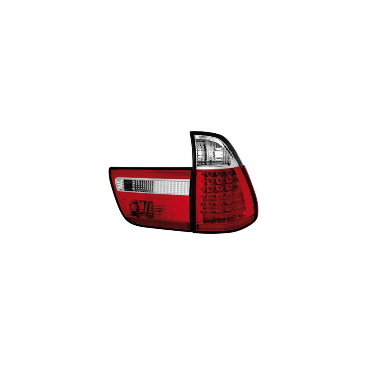 LAMPY TYLNE DIODOWE BMW X5 E53 8/99-10/03 RED WHITE