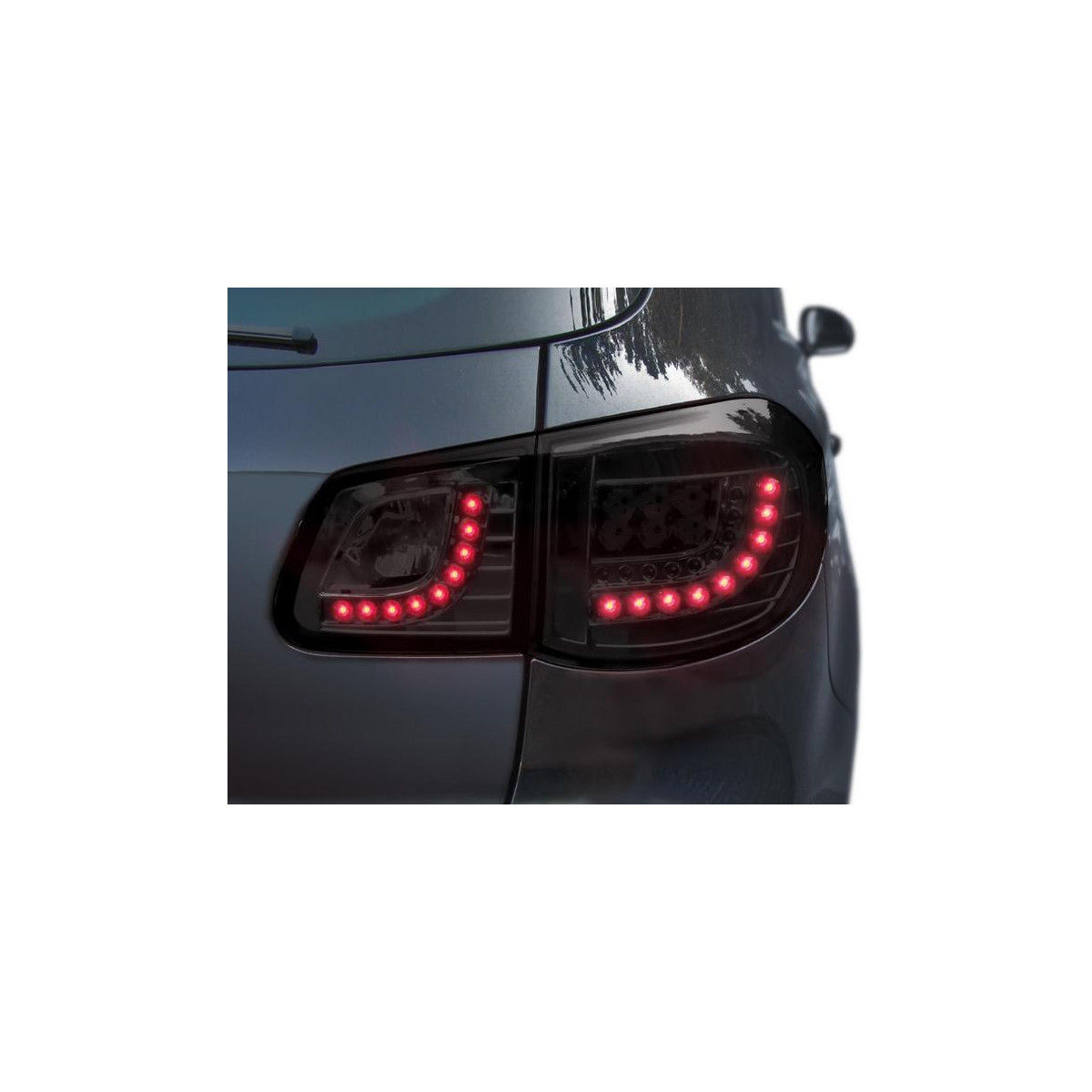 LAMPY TYLNE LED VW TIGUAN 07-11 BLACK SMOKE