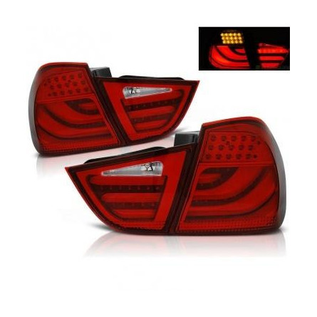 LAMPY BMW E90 09-11 RED LED BAR