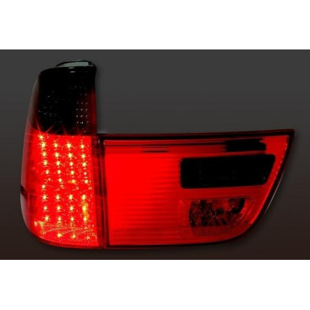 LAMPY BMW X5 E53 00-03 LED RED/SMOKE