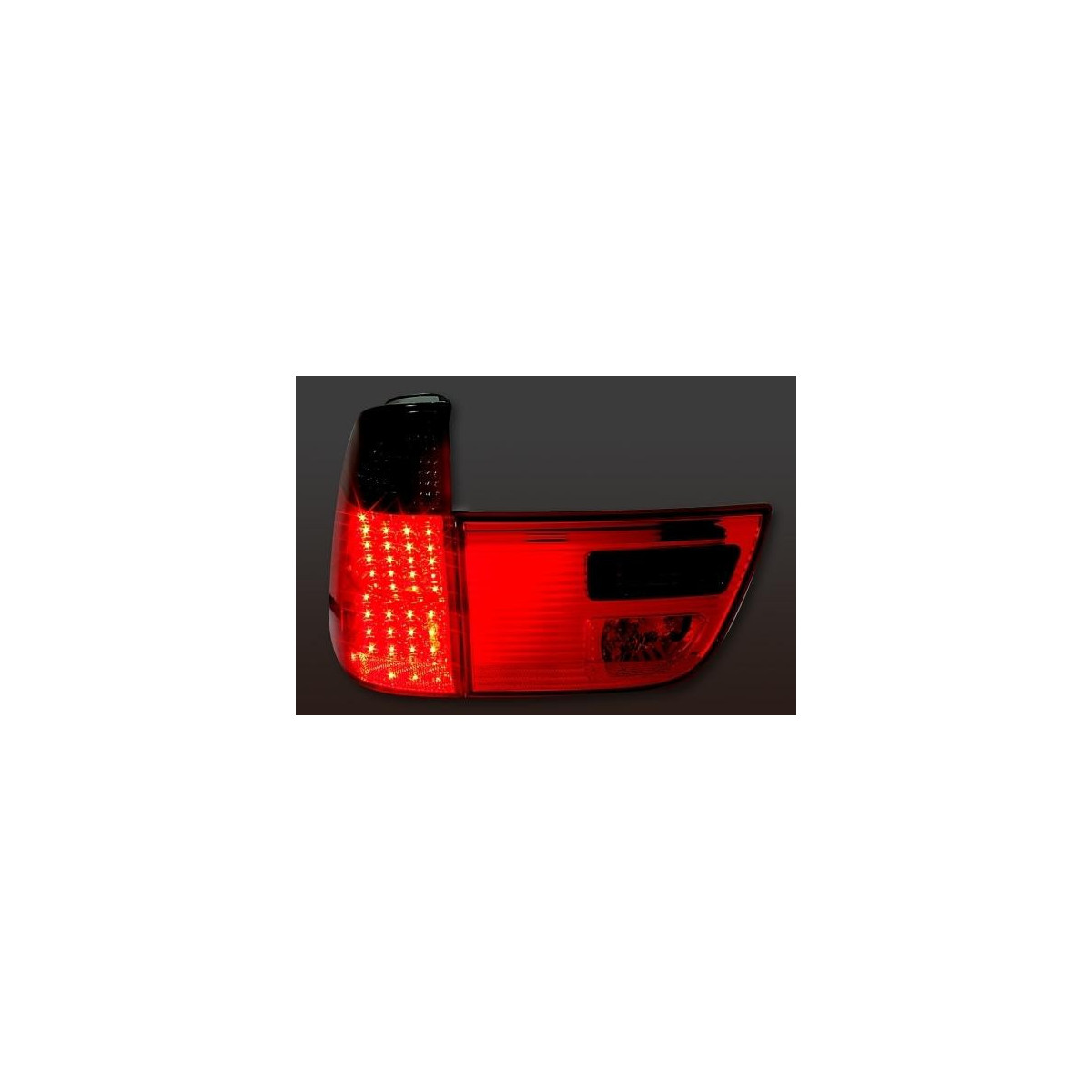 LAMPY BMW X5 E53 00-03 LED RED/SMOKE