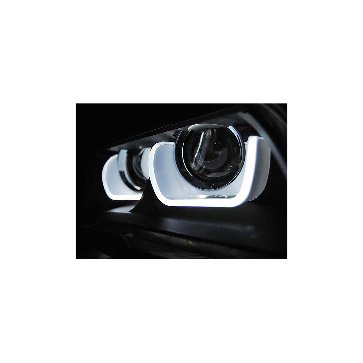 LAMPY BMW X1 E84 8/12-01/14 BLACK LED U-TYPE D1S D