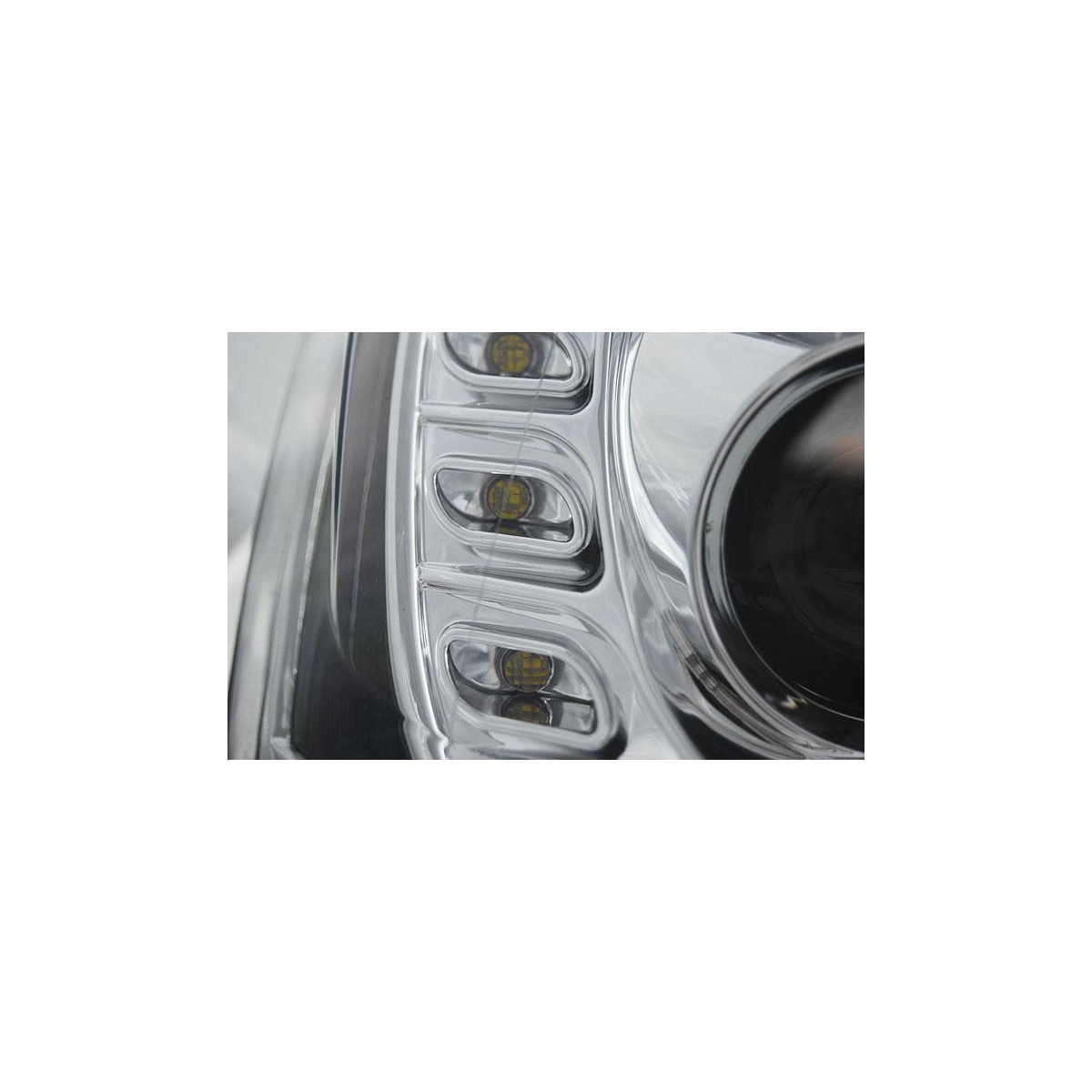 LAMPY VW JETTA 6 01/11- CHROME TUBE LIGHT LED DRL
