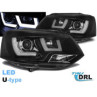 LAMPY VW T5 10- BLACK TRU DRL LED U-TYPE