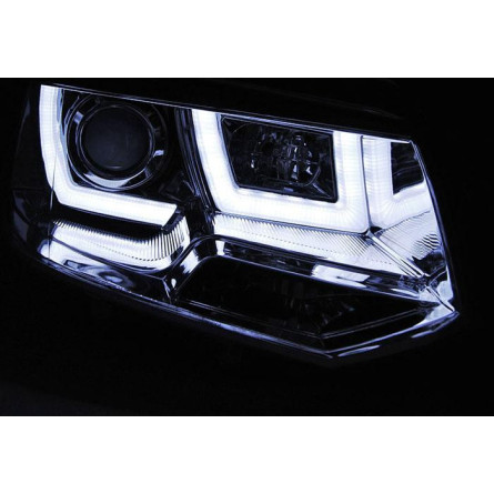 LAMPY VW T5 10- BLACK TRU DRL LED U-TYPE