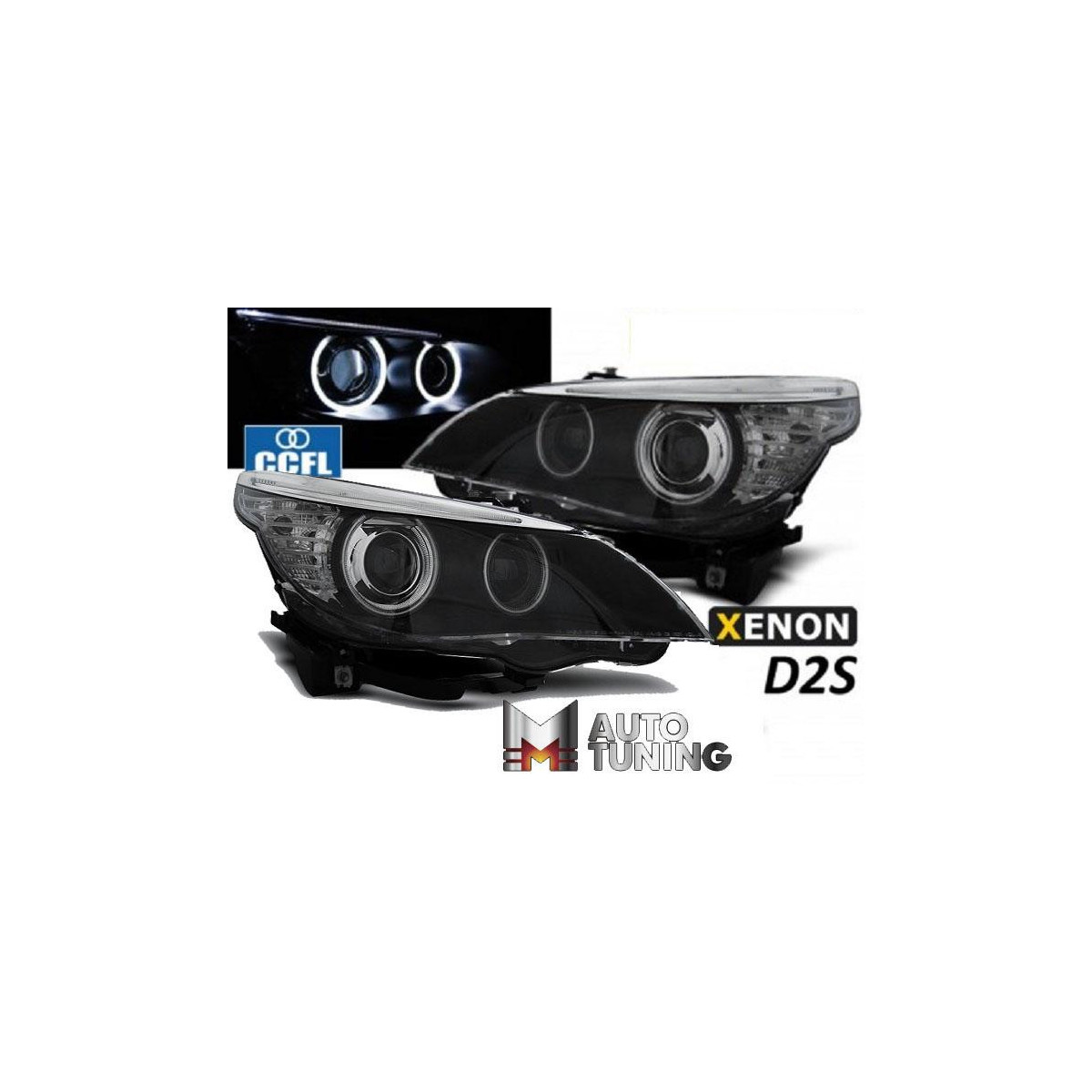 BMW E60/E61 03-04 CCFL HID D2S DUAL PROJECTOR BLAC