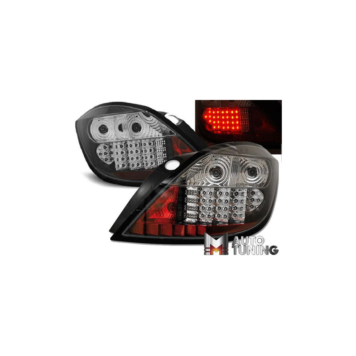 LAMPY OPEL ASTRA H 03.04-09 5D BLACK LED