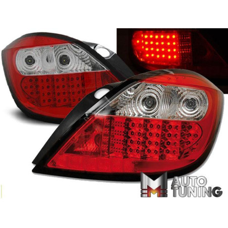 LAMPY OPEL ASTRA H 03.04-09 RED WHITE LED