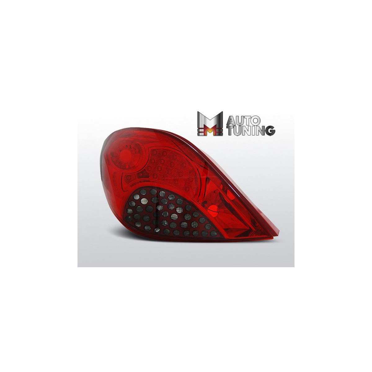 LAMPY PEUGEOT 207 3D/5D 05.06-06.09 RED SMOKE LED