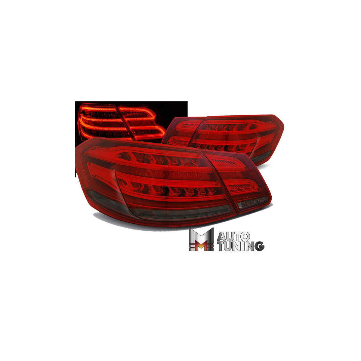 LAMPY MERCEDES W212 E-KLASA 09-13 RED SMOKE LED