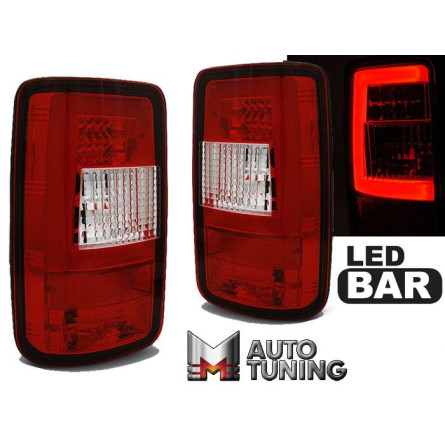 LAMPY VW CADDY 03-03.14 RED WHITE LED BAR