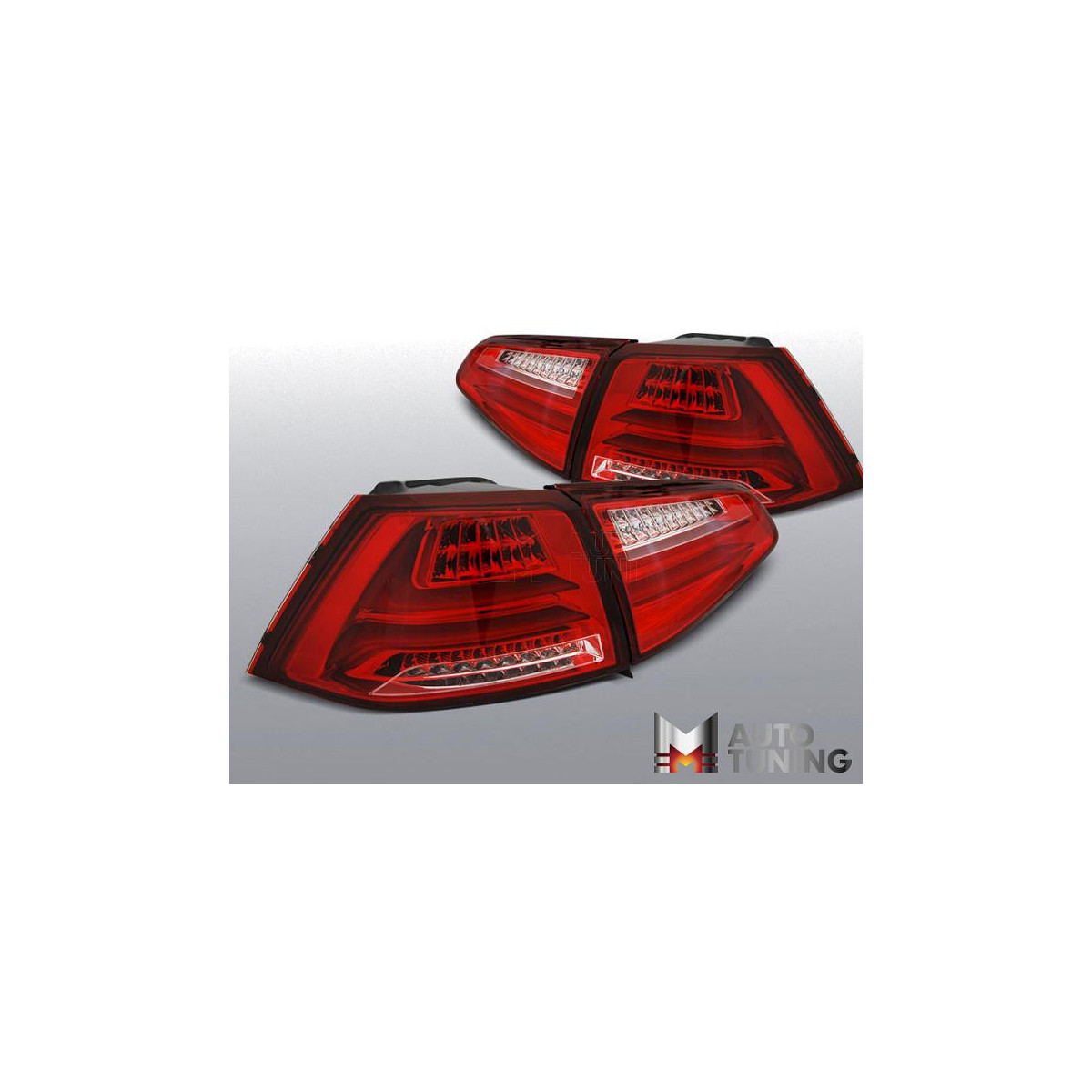 LAMPY VW GOLF 7 13- RED WHITE LED BAR